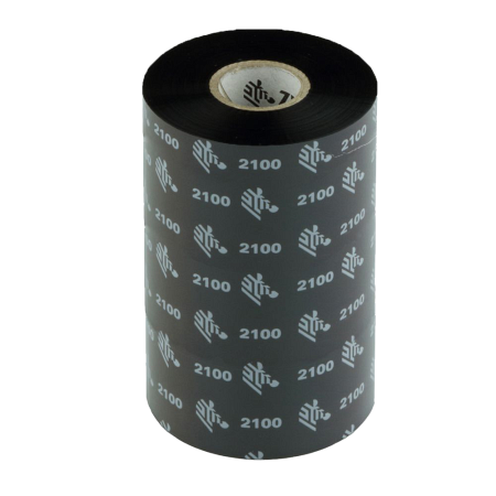 Красящая лента (Риббон) Zebra 2100 Wax (89mm x 450m, wax, втулка 1
