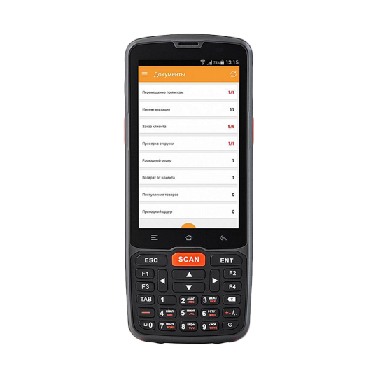 Терминал сбора данных АТОЛ Smart.Slim полный (4", Android 7.0, MTK MT6580, 2Gb/16Gb, 2D E3, Wi-Fi, BT, NFC, 3G, GPS, Camera, БП, IP65, 4000 mАh) 